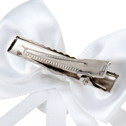 Набор для волос 6 шт.: 2 банта на заколке, 4 резинки, белый, MONTE VITA (МОНТЕ ВИТА), 457116