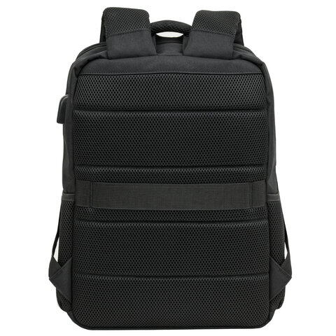 Рюкзак BRAUBERG FUNCTIONAL с отделением для ноутбука, USB-порт, багажная лента, "Firm", 43x30x15 см, 272576