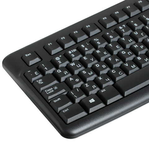 Клавиатура проводная LOGITECH K120, USB, 104 клавиши, черная, 920-002522