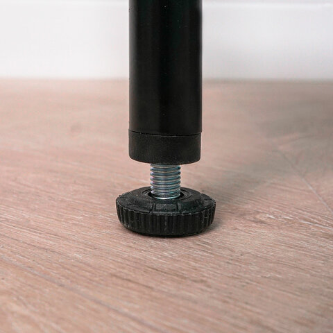 Вешалка-стеллаж "Валенсия-1", 1555х1090х300 мм, 7 полок, металл, черная, ГСВ1 Ч