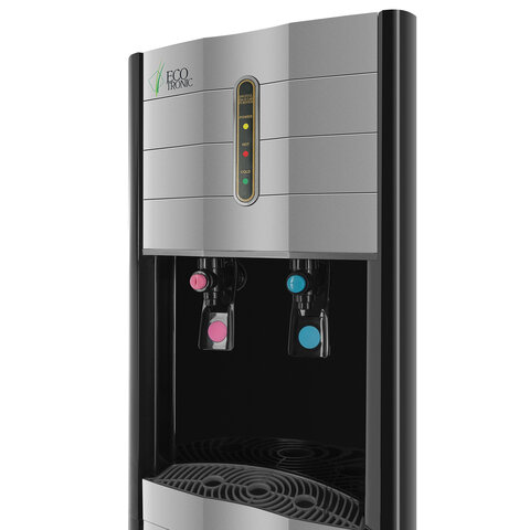 Пурифайер для воды ECOTRONIC V42-U4L, напольный, НАГРЕВ/ОХЛАЖДЕНИЕ КОМПРЕССОРНОЕ, 2 крана, черный, 3061