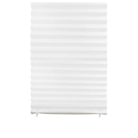 Жалюзи-плиссе, штора тканевая самоклеящаяся BRABIX, 60х180 см, "СТАНДАРТ+", 80 г/м2, цвет белый, 1 шт., 700007