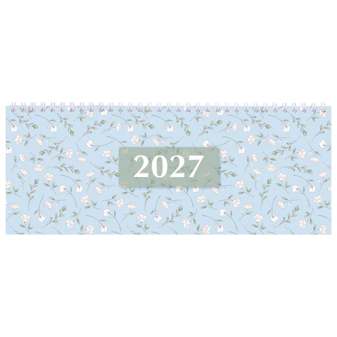 Планинг датированный 2027 285х112мм, STAFF, гребень, картонная обложка, 64 листа, "Паттерн", 118704