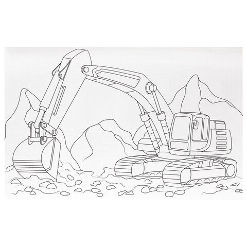 Раскраска "МАКСИ-РАСКРАСКА", АССОРТИ, 340х485 мм, 20 стр., внутренний блок 100 г/м2, ПП