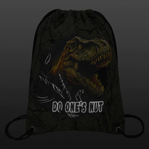 Мешок для обуви BRAUBERG PREMIUM, карман, подкладка, светоотражайка, 43х33 см, Dino attack, 272424