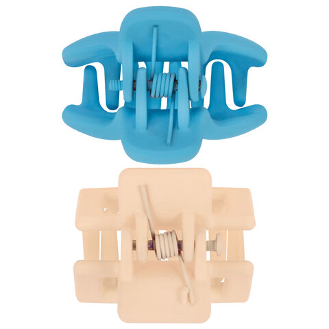 Крабы для волос НАБОР 6 шт., 2,5 см, soft touch, АССОРТИ, MONTE VITA (МОНТЕ ВИТА), 457029