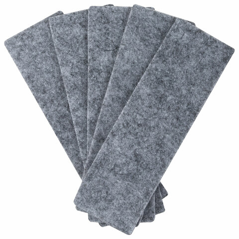 Стиратель магнитный для доски (45х145 мм) + 5 сменных салфеток, BRAUBERG "Standard", цвет белый, 238792