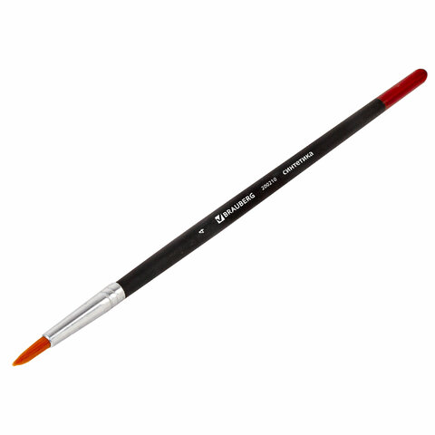 Кисть BRAUBERG, синтетика, круглая, № 4, 200210