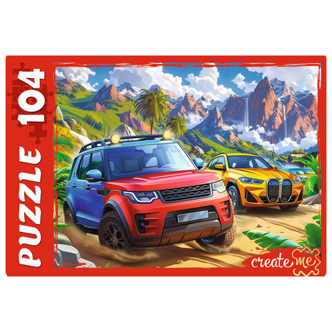 Пазл картонный "МАКСИ-ПАЗЛЫ", АССОРТИ, 180х125х40 мм, РК