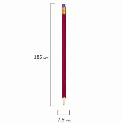 Карандаш чернографитный KOH-I-NOOR, 1 шт., "Astra", НВ, с ластиком, корпус ассорти, заточенный, 1380, 1380002017KSRU