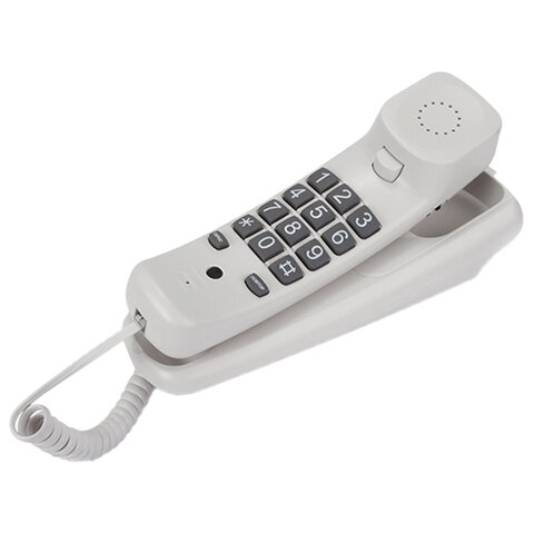 Телефон TEXET TX-219, тональный / импульсный режим, повтор, серый, УТ-00004793