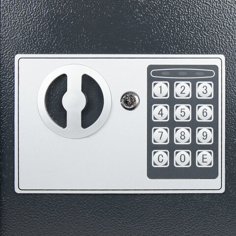 Сейф мебельный DASWERK (ДАСВЕРК) SC-250EL (250х350х250 мм), электронный замок, графит, 291343