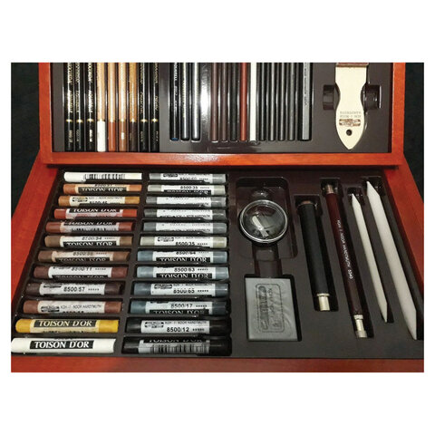 Набор художественный KOH-I-NOOR "Gioconda", 52 предмета, деревянный ящик, 8896000001DK