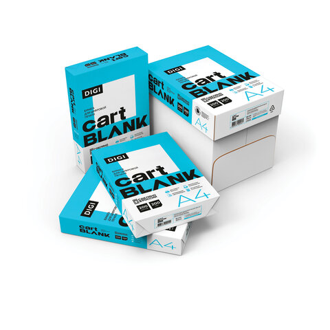 Бумага для цветной лазерной печати А4, ПЛОТНАЯ 200 г/м2, 200 л., CARTBLANK DIGI, 145% (CIE)