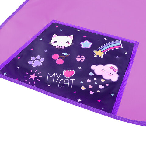 Фартук с нарукавниками для уроков труда ПИФАГОР, 1 карман, 46х54 см, "Leapfrog", 273623