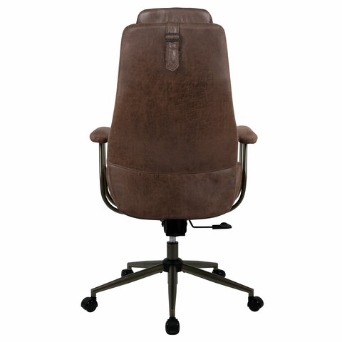 Кресло BRABIX PREMIUM "Arizona EX-573", синхромеханизм, искусственная замша, коричневый, 532944