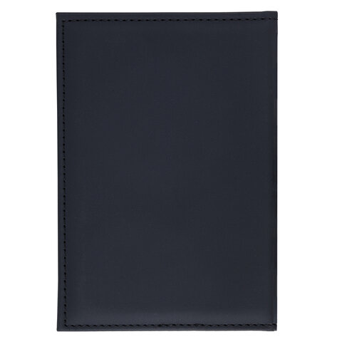 Обложка для паспорта "Passport map", экокожа soft-touch, черная, STAFF, 238760