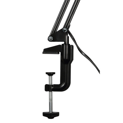 Настольная лампа светильник Гермес на струбцине, СВЕТОДИОДНАЯ, 8 Вт, чёрный