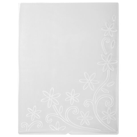 Клише для тиснения 3D "Цветочный узор" для Машинки ОС-5, 108х146 мм, ОСТРОВ СОКРОВИЩ, 663798, 862-010