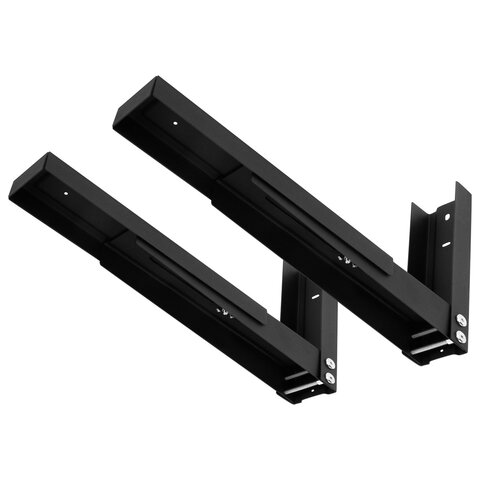 Кронштейн-крепление для СВЧ, нагрузка до 40 кг, CROMEX (КРОМЕКС) K-113, регулировка до 53 см, черный, 457880, Код1 C