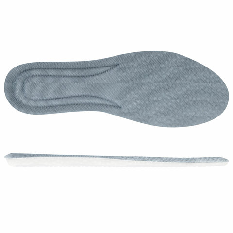 Стельки для обуви АНАТОМИЧЕСКИЕ ДЫШАЩИЕ, материал PU PRO, размер RU 34-39 / EU 35-40, с линиями выреза, SHEGRA (ШЕГРА), 700738