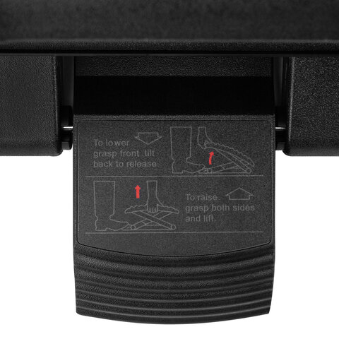 Подставка для ног BRABIX "Ultra 1" 46х34 см, регулировка высоты и угла наклона, 533036