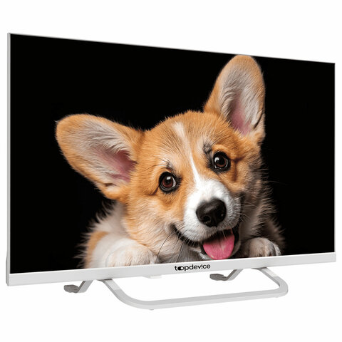 Телевизор TOPDEVICE TDTV24CS03H_WE, 24'' (60 см), 1366x768, HD, 16:9, SmartTV, Wi-Fi, Bluetooth, белый