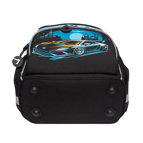 Ранец GRIZZLY анатомическая спинка, с мешком для обуви, для мальчиков, "MOONLIGHT RACE", 33х25х13 см, RAm-585-2/2