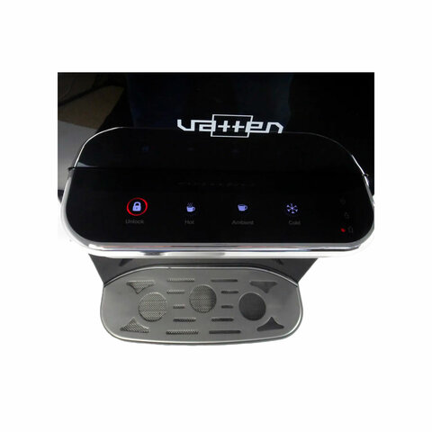 Кулер для воды VATTEN L06NK, напольный, НАГРЕВ/ОХЛАЖДЕНИЕ КОМПРЕССОР, бутыль снизу, 1 кран, сенсорное управление, серебристый, УТ-00001461