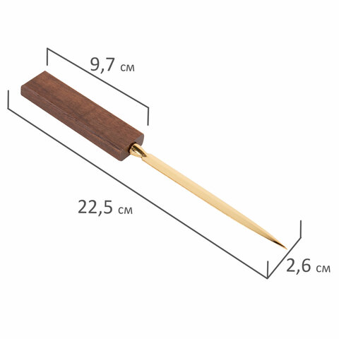Набор настольный GALANT "Sirius" из дерева, 8 предметов, цвет "орех/чёрный", 238161