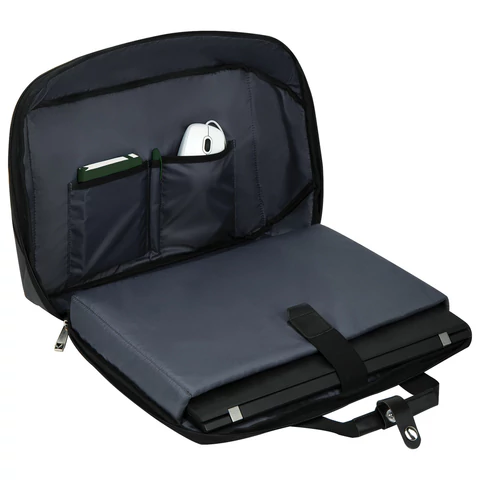 Сумка портфель BRAUBERG MODERN с отделением для ноутбука 15-16", откидная крышка, серая, 29х42х11 см, 270828