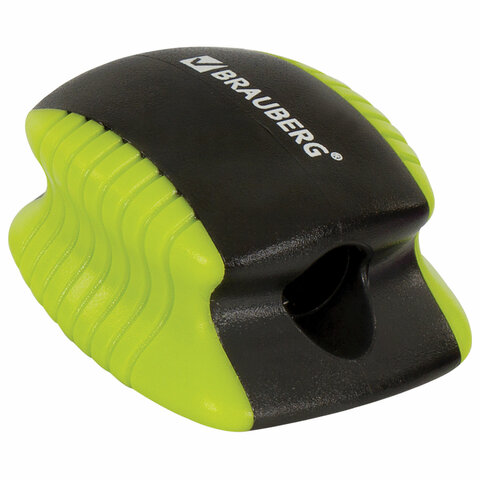 Точилка BRAUBERG "ULTRA COLOR", пластиковая, корпус ассорти, 228466