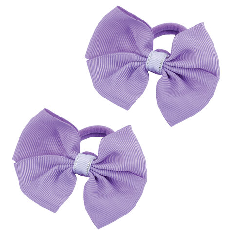 Резинки для волос НАБОР 2 шт., 8х3,5 см, с бантиком АССОРТИ, MONTE VITA (МОНТЕ ВИТА), 457109