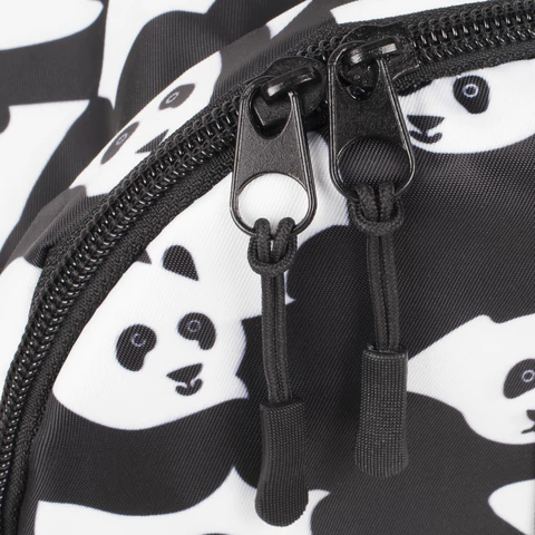 Рюкзак BRAUBERG POSITIVE универсальный, карман-антивор, "Pandas", 42х28х14 см, 270781