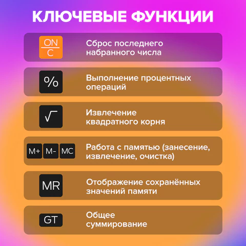 Калькулятор настольный BRAUBERG DIGITAL-12-BK (151х152 мм), 12 разрядов, двойное питание, ЧЕРНЫЙ, 272968