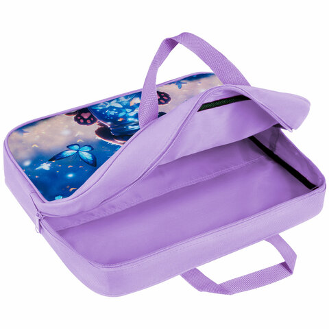 Папка на молнии с ручками BRAUBERG А4, 1 отделение, полиэстер, 80 мм, "Night catcher", 273301