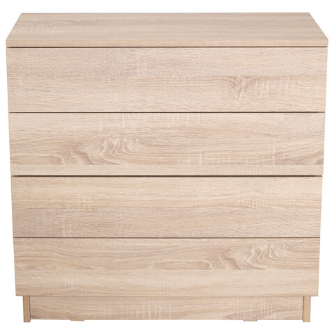 Комод BRABIX "Scandi CM-001", 750х330х730 мм, 4 ящика, ЛДСП, дуб сонома, 641901, ЦБ013659 -2