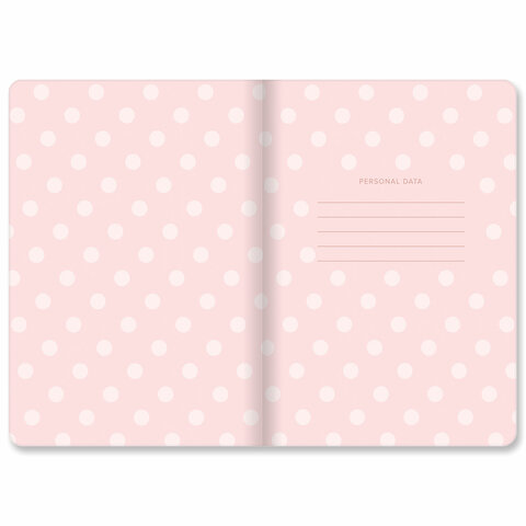 Тетради 40 л. в клетку обложка SoftTouch, НАБОР 3 шт., бежевая бумага 70 г/м2, сшивка, А5 (147х210 мм), JOY, BRAUBERG, 403791