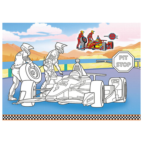 Раскраска с заданиями "Для мальчиков и девочек" с цветным фоном, А5, 16 стр., 16,2х23,4 см, АССОРТИ, ЛиС