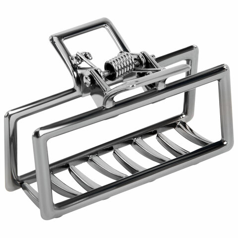 Краб для волос 4,5 см, серебристый, MONTE VITA (МОНТЕ ВИТА), 457018