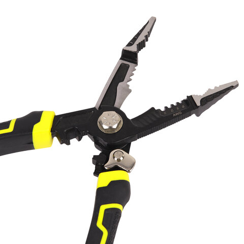 Плоскогубцы многофункциональные 14 в 1, 220 мм, CR-V – хромванадиевая сталь, ГРАНДМАСТЕР, PL-220, 671257