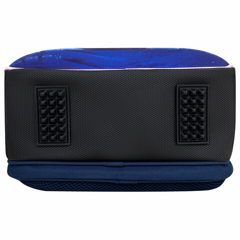 Ранец BRAUBERG FIT, 2 отделения, Night watcher, СВЕТЯЩИЙСЯ, 38х27х14 см, 273108