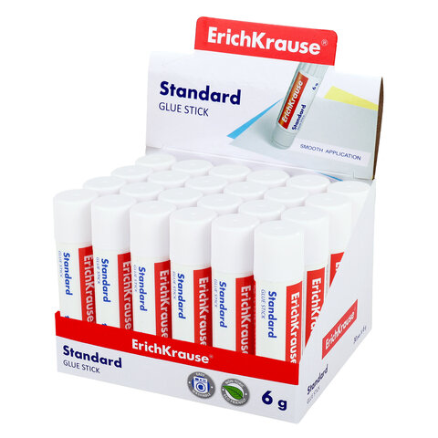 Клей-карандаш ERICH KRAUSE "EasyStick", 6 г, 48029