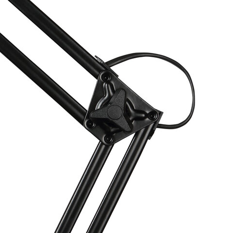 Настольная лампа светильник Гермес на струбцине, СВЕТОДИОДНАЯ, 8 Вт, чёрный