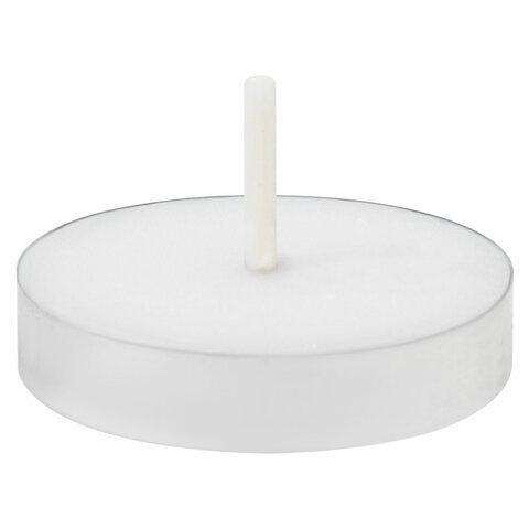 Свечи чайные Standard, до 3,5 часов горения, вес 9 г, КОМПЛЕКТ 25 шт., в гильзе, LAIMA, 609196