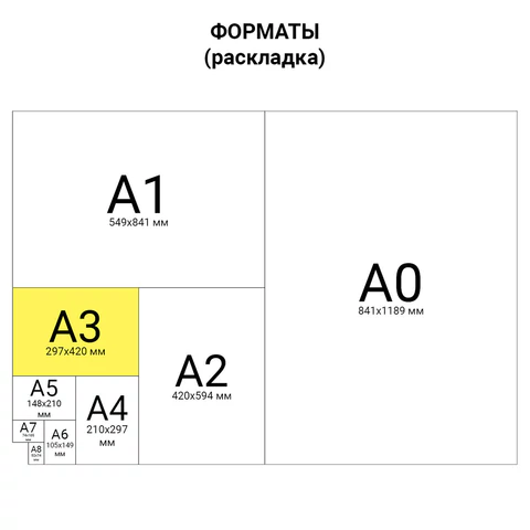 Папка для акварели БОЛЬШАЯ А3, 10 л., 200 г/м2, бумага ГОЗНАК скорлупа, BRAUBERG ART, 125221