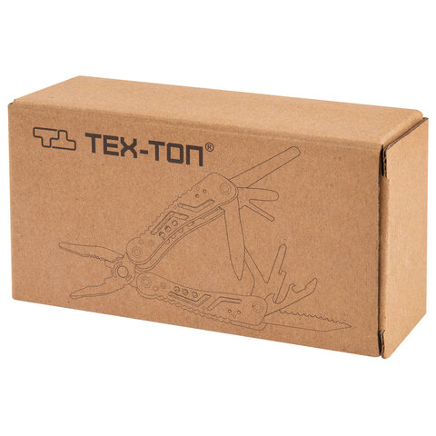 Мультитул армейский туристический с сумкой "22 в 1", пассатижи + 11 бит, нож, ТЕХ-ТОП, 671242