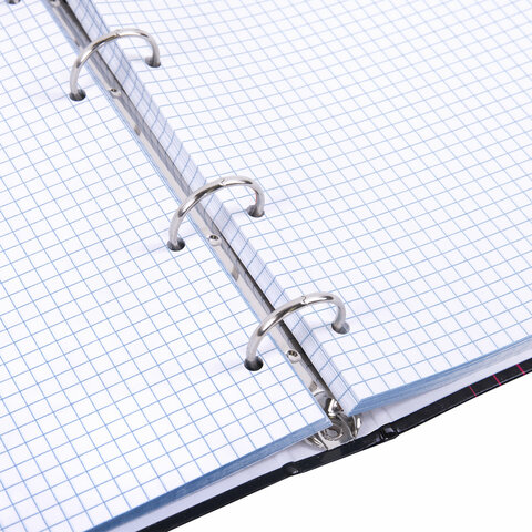 Тетрадь на кольцах А5 165х215 мм, 120 листов, твердый картон, клетка, BRAUBERG, "Anime Girl", 404711