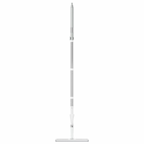 Швабра с отжимом и ведром 12л/9л двухкамерное, 2 насадки микрофибра, карманы с 2-х сторон, рукоятка 134-154см белый NeoMop XL, LAIMA,609149