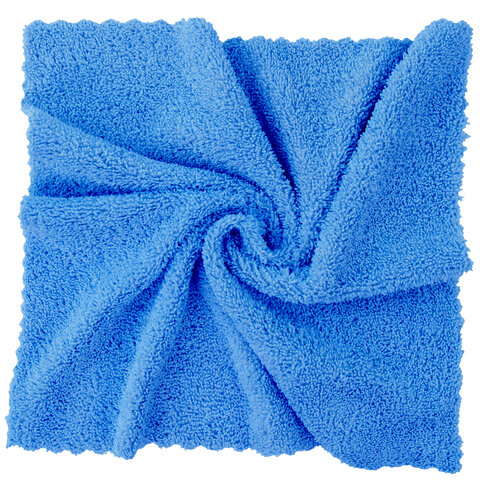 Тряпка из микрофибры 50х60 см, АВТО / ДОМ / ОФИС, КОМПЛЕКТ 2 шт., "ULTRASONIC BI-COLOUR", синий/серый, 220 г/м2, LAIMA HOME, 608219